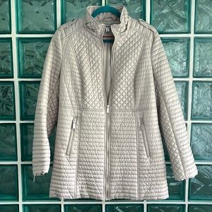 DKNY Quilted Coat Full Zip